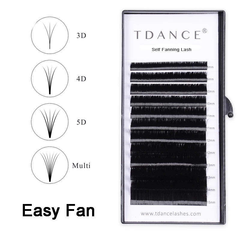 TDANCE Easy Fan Bloom Eyelash Extension Austomatic Flowering Fast Fan Self-Making Fans Volume Lashes
TDANCE Easy Fan Bloom Eyelash Extension Austomatic Flowering Fast Fan Self-Making Fans Volume Lashes