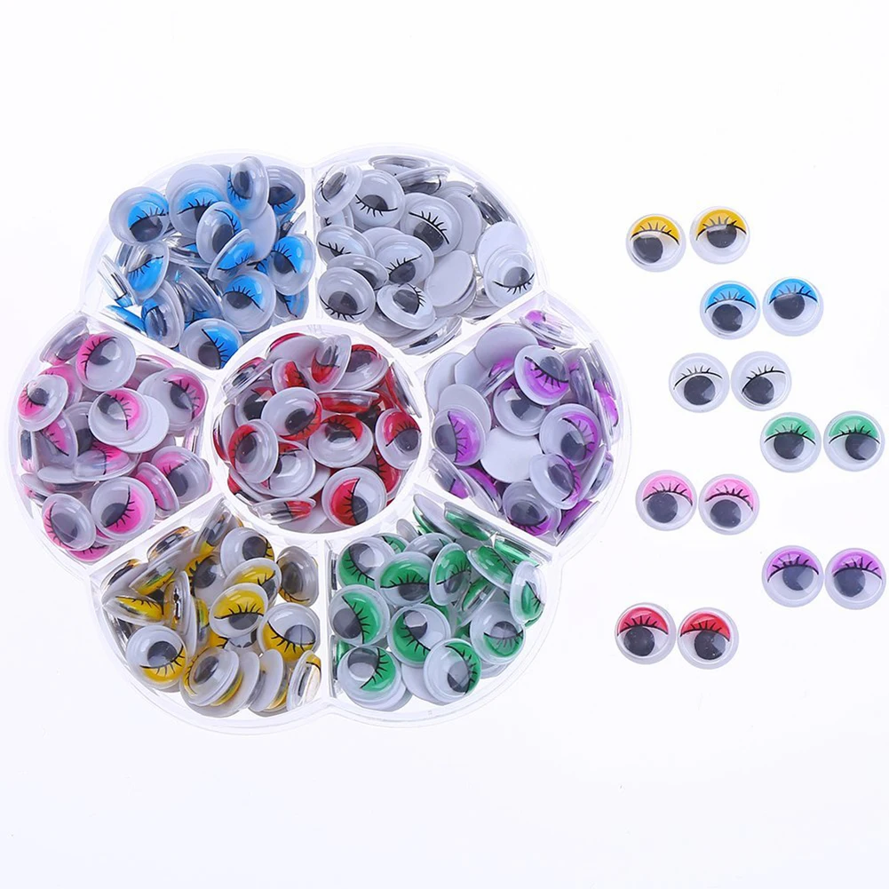 LCLL-210pcs 10mm Colors Wiggly Googly Eyes With Eyelash With Self-adhesive DIY Scrapbooking Crafts
LCLL-210pcs 10mm Colors Wiggly Googly Eyes With Eyelash With Self-adhesive DIY Scrapbooking Crafts