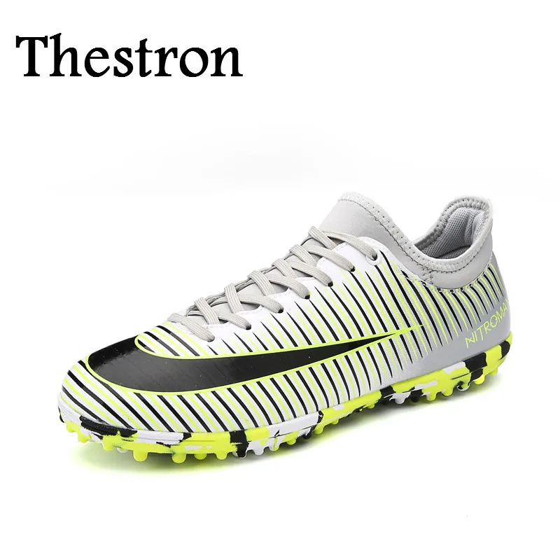 Image Thestron Mens Shoes Training Red Gray Sport Shoes Men Football Anti Slip Original Soccer Shoes Good Quality Soccer Boots For Men