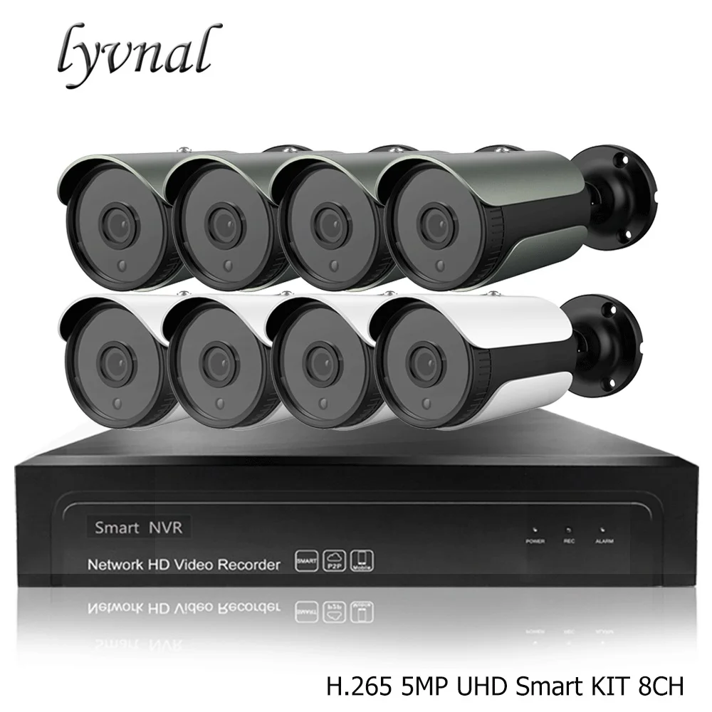 LYVNAL h.265 5mp ip camera system 8ch Surveillance ip camera kit 16ch smart nvr system kit plug and play p2p with 2tb 4tb hdd
LYVNAL h.265 5mp ip camera system 8ch Surveillance ip camera kit 16ch smart nvr system kit plug and play p2p with 2tb 4tb hdd