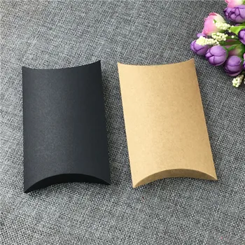Pillow Box Kraft Paper Dried Flowers Package Trendy Blank Brown Black Foldable Paper Box Case Wholesale Customizable 24Pcs/Lot
Pillow Box Kraft Paper Dried Flowers Package Trendy Blank Brown Black Foldable Paper Box Case Wholesale Customizable 24Pcs/Lot