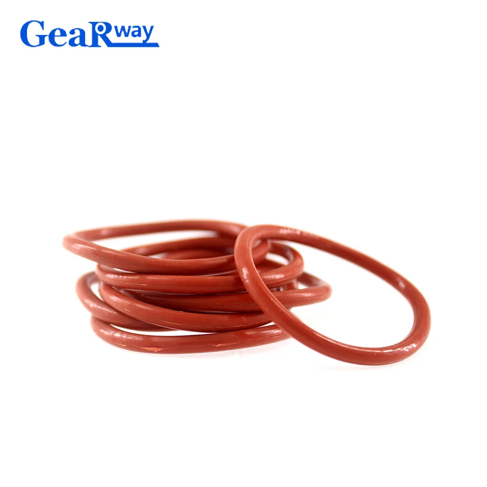 Gearway 3.1mm CS O Ring Seal Gasket Red Silicon O Type Ring 51/52/53/54/75/78/80mm OD VMQ 55SH Hardness O Ring Seal Washer
Gearway 3.1mm CS O Ring Seal Gasket Red Silicon O Type Ring 51/52/53/54/75/78/80mm OD VMQ 55SH Hardness O Ring Seal Washer