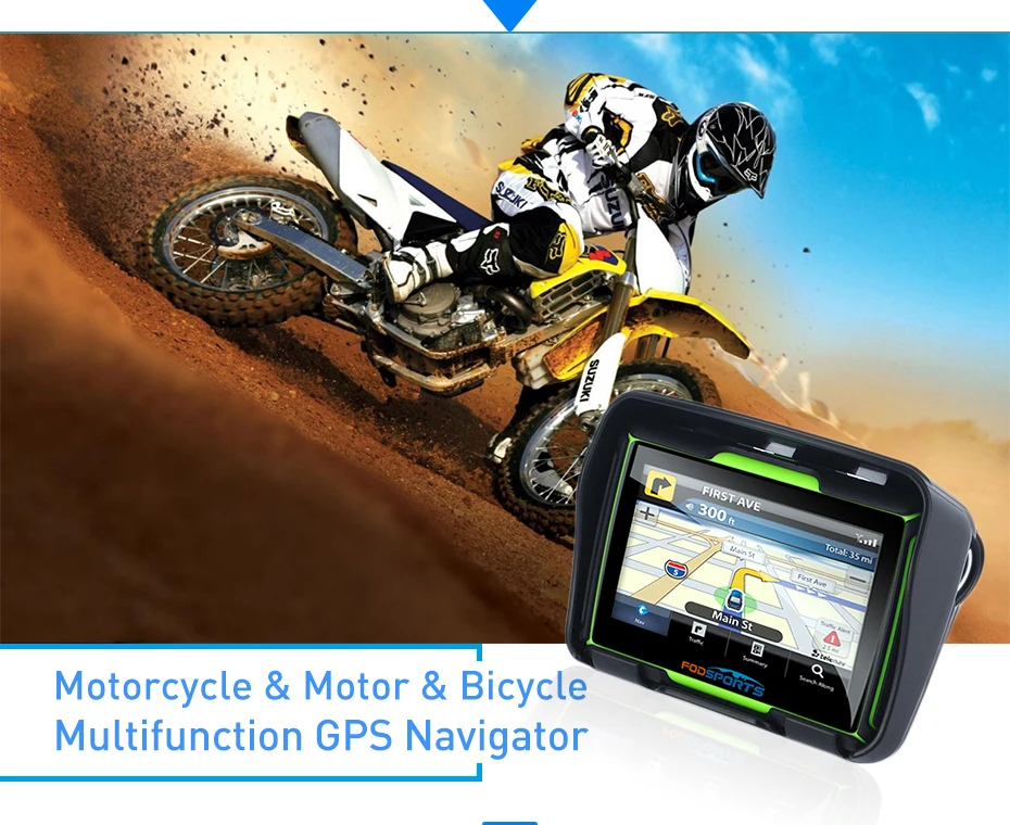 2018 New 256M RAM 8GB Flash 4.3 Inch Moto GPS Navigator Waterproof Bluetooth Motorcycle gps Navigation Free Maps! 19