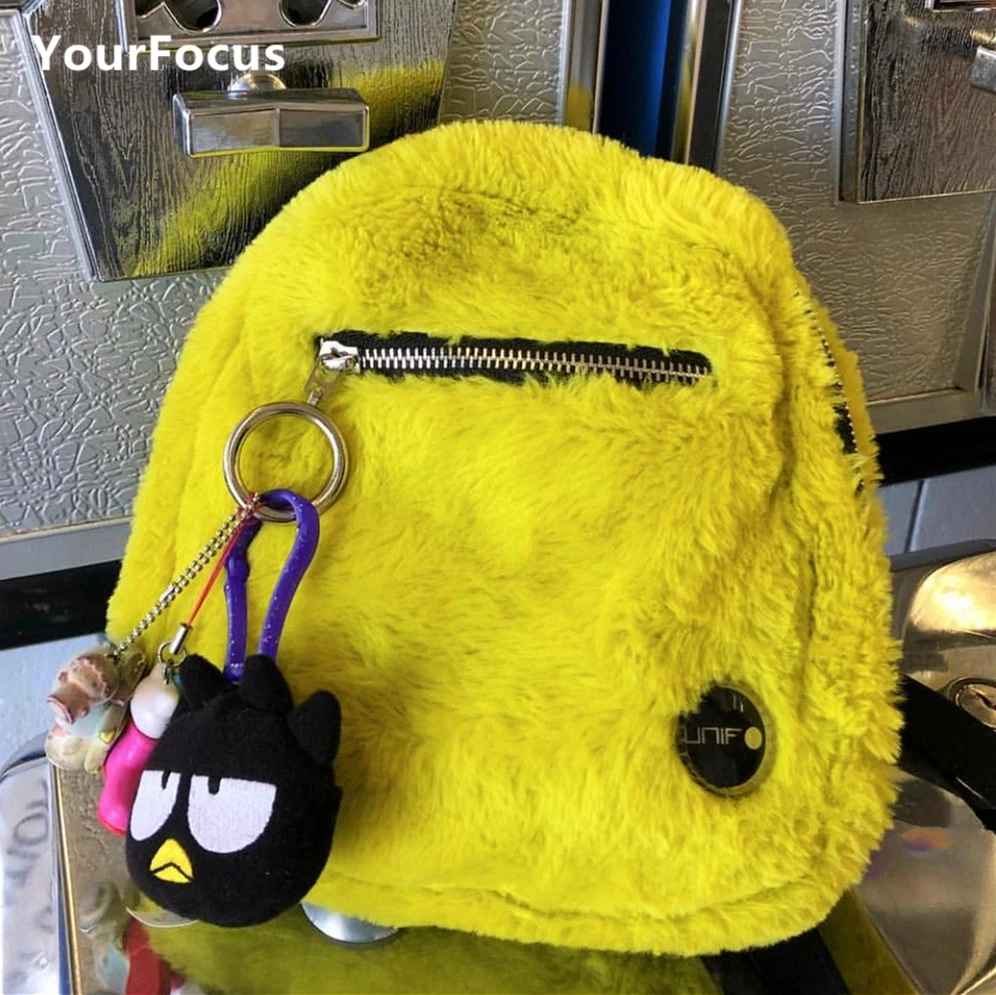Exclusive limited harajuku cute lemon yellow plush furry backpack ring zipper mini kawaii backpack
Exclusive limited harajuku cute lemon yellow plush furry backpack ring zipper mini kawaii backpack