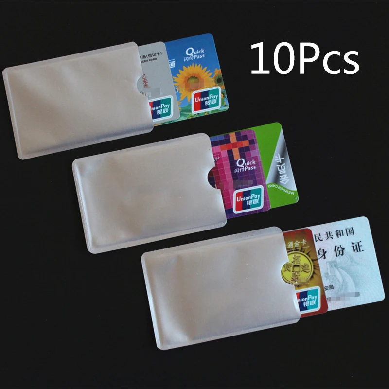 10pcs Silver Anti Scan RFID Sleeve Protector Credit ID Card Aluminum Foil Holder Anti-Scan Card Sleeve Easy to carry
10pcs Silver Anti Scan RFID Sleeve Protector Credit ID Card Aluminum Foil Holder Anti-Scan Card Sleeve Easy to carry