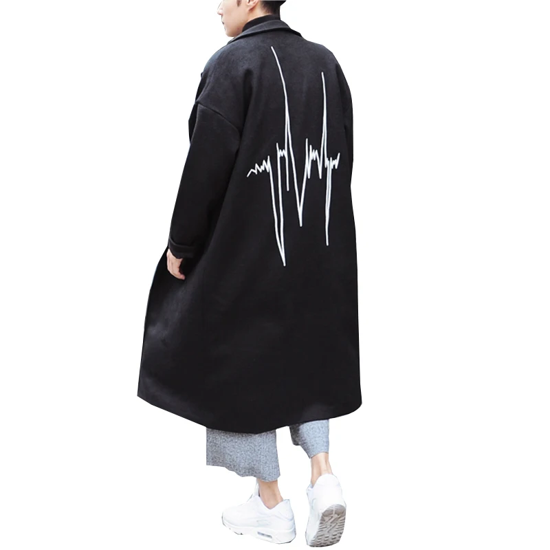 In 2018, the new design Spring trench male medium-long over-the-knee ultra long cloak black loose wool coat outerwear
In 2018, the new design Spring trench male medium-long over-the-knee ultra long cloak black loose wool coat outerwear