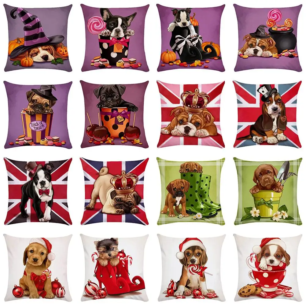 Cushion Cover Halloween Christmas Dog Printed Throw Pillow Case Cushion Cover Home Car Decor
Cushion Cover Halloween Christmas Dog Printed Throw Pillow Case Cushion Cover Home Car Decor