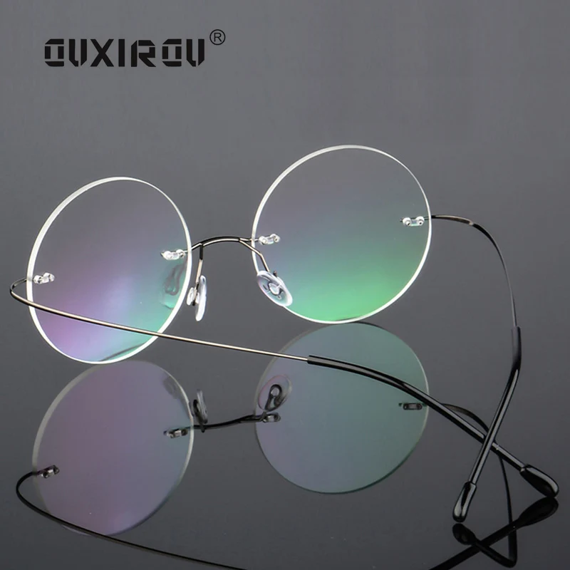Memory Titanium Rimless Eyeglasses Women Men Lightweight Flexible Optical Glasses Frame Oculos De Grau Round Glasses s136
Memory Titanium Rimless Eyeglasses Women Men Lightweight Flexible Optical Glasses Frame Oculos De Grau Round Glasses s136