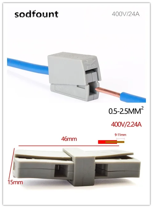 10PCS PCT-111/PCT-201 WAGO 224-101 Single 1 pin cable wire wiring connecting connector connectors for lamp durable hard Compact
10PCS PCT-111/PCT-201 WAGO 224-101 Single 1 pin cable wire wiring connecting connector connectors for lamp durable hard Compact