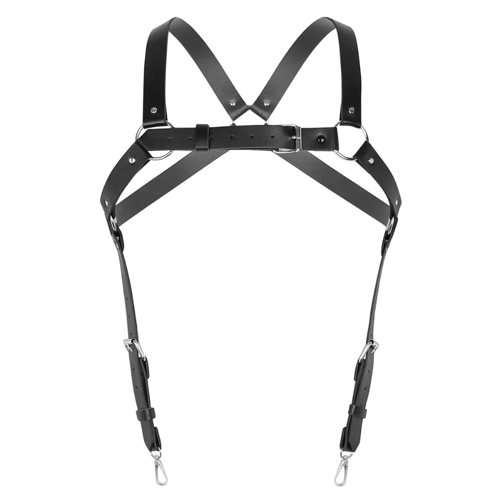 Cosplay&ware Yizyif Harness Men Body Bondage Fetish Adjustable Pu Leather X Back Chest Suspenders Belt Buckle Metal O-rings 15 Cosplay&ware Yizyif Harness Men Body Bondage Fetish Adjustable Pu Leather X Back Chest Suspenders Belt Buckle Metal O-rings -Zentai shop online HTB1QQF0Xh rK1RkHFqDq6yJAFXay.jpg