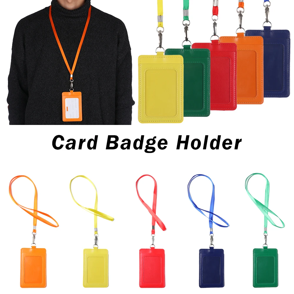 1Pcs Luxury PU Leather material double card sleeve ID Badge Case with Hang rope Clear Bank Credit Card Badge Holder Accessories
1Pcs Luxury PU Leather material double card sleeve ID Badge Case with Hang rope Clear Bank Credit Card Badge Holder Accessories