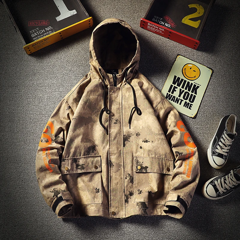 2019 Men's Military Camouflage Jacket Army Tactical coat hip hop streetwear kpop hoodies male Clothing motorcycle jacket
2019 Men's Military Camouflage Jacket Army Tactical coat hip hop streetwear kpop hoodies male Clothing motorcycle jacket