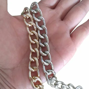 3m/lot Width 11mm Aluminum Chain Twist Chain Plated Silver/Light Gold For Necklace Bracelet DIY Jewelry Findings & Craft Making
3m/lot Width 11mm Aluminum Chain Twist Chain Plated Silver/Light Gold For Necklace Bracelet DIY Jewelry Findings & Craft Making