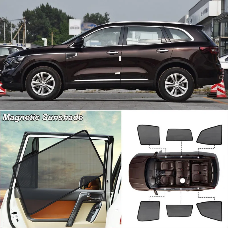 Car Side Windows Magnetic Sun Shade UV Protection Ray Blocking Mesh Visor For Renault Koleos Curtain Accessories
Car Side Windows Magnetic Sun Shade UV Protection Ray Blocking Mesh Visor For Renault Koleos Curtain Accessories