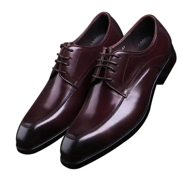CLORISRUO Fashion Black / Brown Tan Social Shoes Mens Business Dress Shoes Genuine Leather Goodyear Welt Derby Shoes Male Weddin
CLORISRUO Fashion Black / Brown Tan Social Shoes Mens Business Dress Shoes Genuine Leather Goodyear Welt Derby Shoes Male Weddin