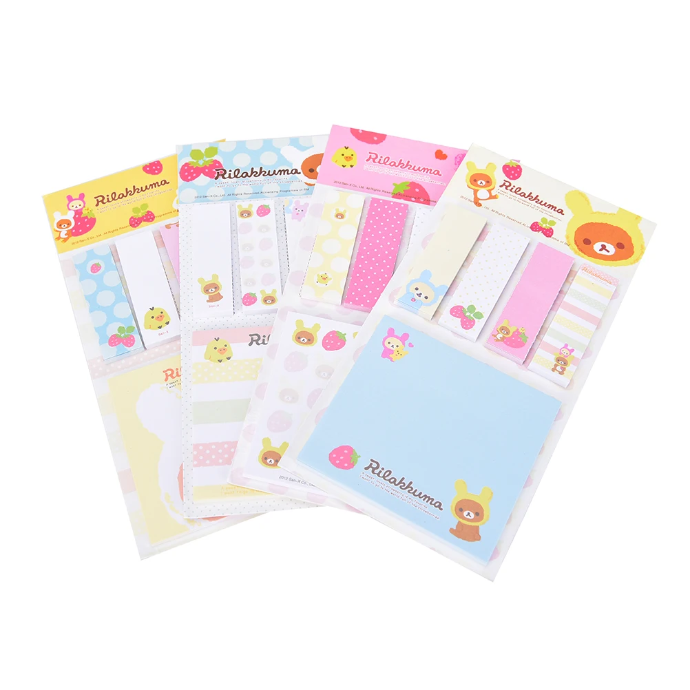 Korea Stationery Rilakkuma Cute Cartoon Bear Sticky Notes Post Memo Pad School Supplies Planner Stickers Paper Bookmarks
Korea Stationery Rilakkuma Cute Cartoon Bear Sticky Notes Post Memo Pad School Supplies Planner Stickers Paper Bookmarks