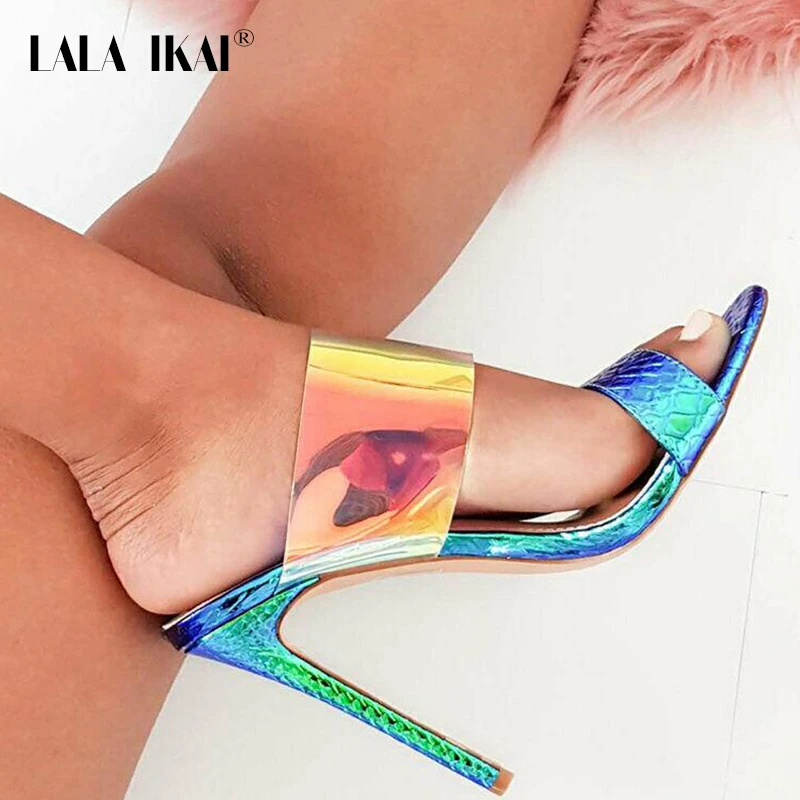 LALA IKAI Summer Women Slippers 11.5cm High Heels Slides Colorful Sexy Lady Fetish Transparent Sandals Thin Heels Shoes WC4650-4
LALA IKAI Summer Women Slippers 11.5cm High Heels Slides Colorful Sexy Lady Fetish Transparent Sandals Thin Heels Shoes WC4650-4