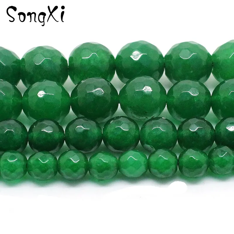 Wholesale Faceted Dark Green Chalcedony Stone Loose Beads for Jewelry MakingSize 4/6/8/10/12mm 15 inches DIY Necklace Bracelet
Wholesale Faceted Dark Green Chalcedony Stone Loose Beads for Jewelry MakingSize 4/6/8/10/12mm 15 inches DIY Necklace Bracelet