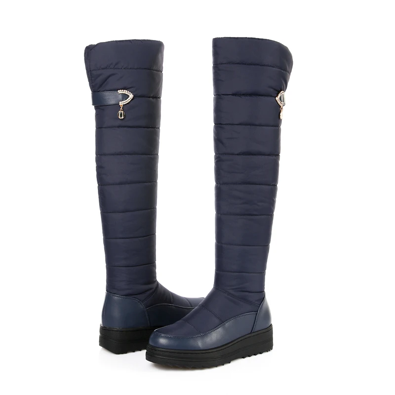 Women Winter Snow Boots PU leather long winter platform flat boots woman over knee Boots 2019 for women thick fur boots
Women Winter Snow Boots PU leather long winter platform flat boots woman over knee Boots 2019 for women thick fur boots