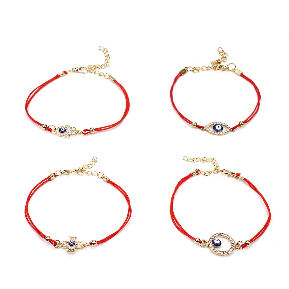 2019 New Red Thread Rope Bracelet Sideway Cross Karma Eye Woven Bracelet Boho Hamsa Fatima Hand Evil of Eye Blue Stone Jewelry
2019 New Red Thread Rope Bracelet Sideway Cross Karma Eye Woven Bracelet Boho Hamsa Fatima Hand Evil of Eye Blue Stone Jewelry