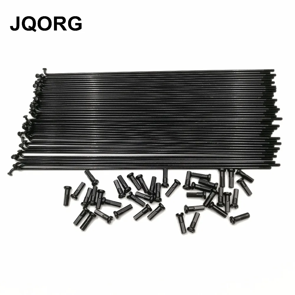 JQORG Bicycle Spokes 45# Steel Material Black Color Spokes Match Black Color Nipples Mountain Bike Wheel Spokes And Nipples
JQORG Bicycle Spokes 45# Steel Material Black Color Spokes Match Black Color Nipples Mountain Bike Wheel Spokes And Nipples