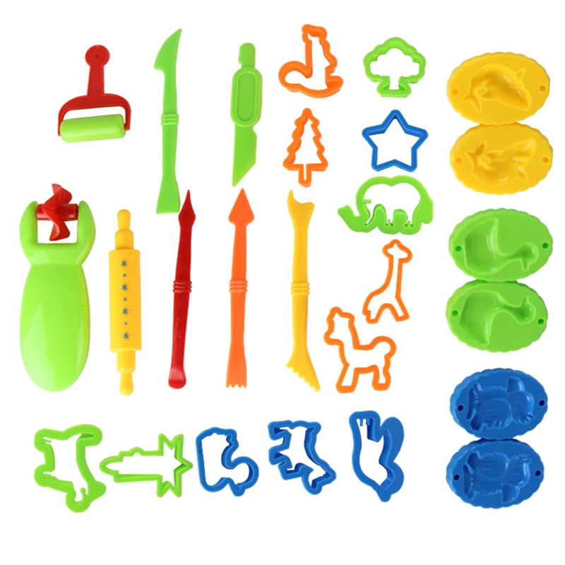 26 PCS Per Set Children's Game Toy DIY Colorful Mud Tool Animal Mold Set Environmental Friendly Plasticine Tool Clay Dough Tools 
26 PCS Per Set Children's Game Toy DIY Colorful Mud Tool Animal Mold Set Environmental Friendly Plasticine Tool Clay Dough Tools