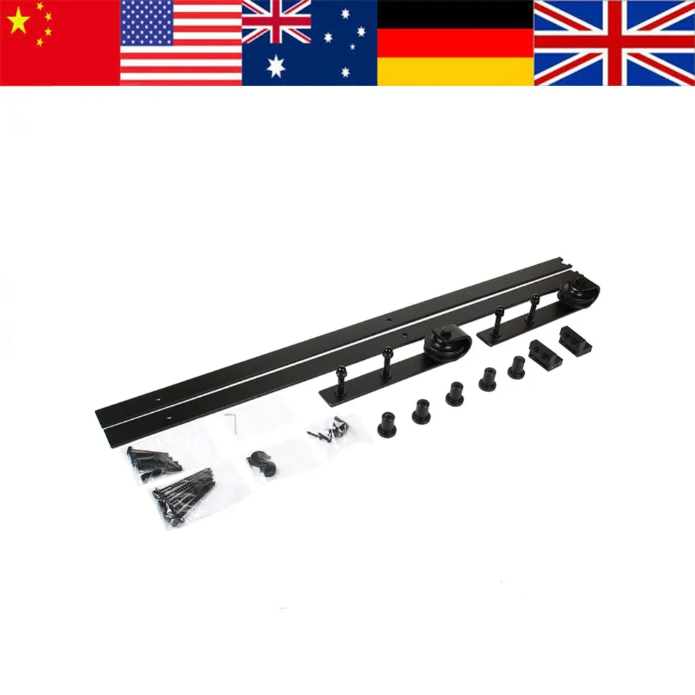 Wooden Sliding Door Hardware Set 6FT Modern Sliding Barn Door Closet Hardware Track System Unit for Single Wooden Door deur rail
Wooden Sliding Door Hardware Set 6FT Modern Sliding Barn Door Closet Hardware Track System Unit for Single Wooden Door deur rail