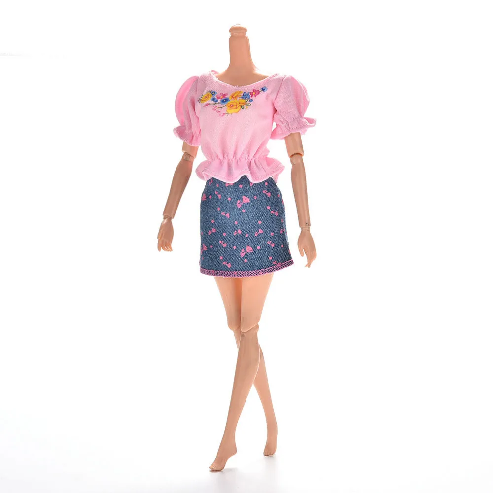 1 комплект милые модные кукольные комплекты одежды летнее Кукольное платье с