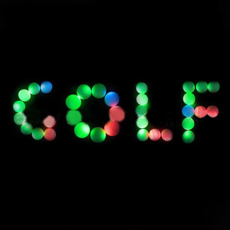 Newly LED Golf Balls Flashing Light Up Blink Color Night Training Practice Ball BFE88 | Спорт и развлечения
