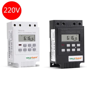 

SINOTIMER 30AMP Control Load 7 Days Programmable Digital TIME SWITCH Relay Timer Control 220V Din Rail Mount, FREE SHIPPING