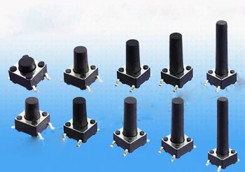 1000PCS/Lot SMD Push Button Switch 6*6MM 6*6 SMT Light touch switch H= 5mm/6mm/7mm/8mm/9mm/10mm
1000PCS/Lot SMD Push Button Switch 6*6MM 6*6 SMT Light touch switch H= 5mm/6mm/7mm/8mm/9mm/10mm