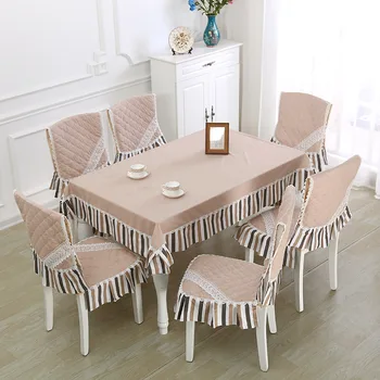 European Style Modern Wedding Tablecloth Set Quality Table Cloth Chair Cover For Kitchen Dining Party Tablecloths Cover 9pcs/set
European Style Modern Wedding Tablecloth Set Quality Table Cloth Chair Cover For Kitchen Dining Party Tablecloths Cover 9pcs/set