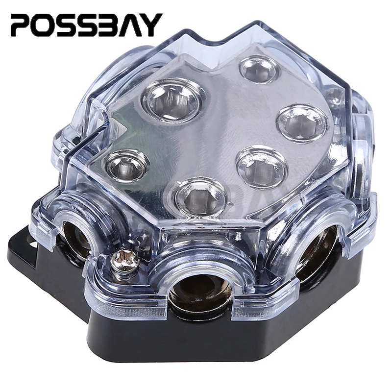 POSSBAY New 1 Pcs Black Car Audio Power Distributor Fuse Holder Block Protect Audio System Plastic Shell Universal
POSSBAY New 1 Pcs Black Car Audio Power Distributor Fuse Holder Block Protect Audio System Plastic Shell Universal