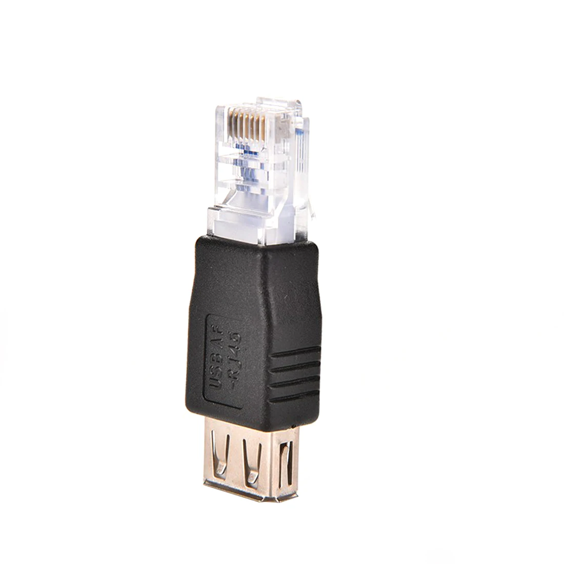 RJ45 Male to USB 2.0 AF A Female Adapter Connector Crystal Head Laptop LAN Network Cable Ethernet Converter Transverter Plug
RJ45 Male to USB 2.0 AF A Female Adapter Connector Crystal Head Laptop LAN Network Cable Ethernet Converter Transverter Plug