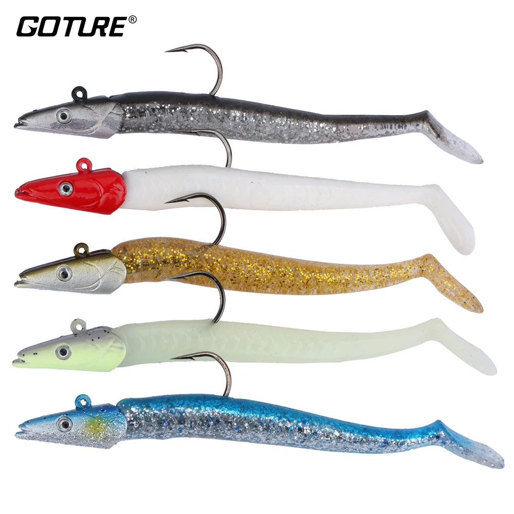 Goture 5pcs Soft Fishing Lure Set 11cm 22g Silicone Bait Jig Head Fishing Wobblers Professional Pike,Bass Angler
Goture 5pcs Soft Fishing Lure Set 11cm 22g Silicone Bait Jig Head Fishing Wobblers Professional Pike,Bass Angler