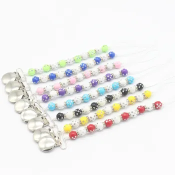 Acrylic Beads Bling Bling Nipple Holder Soother Clips Chain Attache Sucette Baby Pacifier Holder Baby Supplies
Acrylic Beads Bling Bling Nipple Holder Soother Clips Chain Attache Sucette Baby Pacifier Holder Baby Supplies