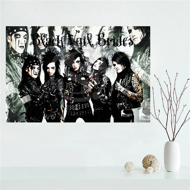 Y530L25 Custom black veil brides Canvas Painting Wall Silk Poster cloth print DIY Fabric Poster F#21
Y530L25 Custom black veil brides Canvas Painting Wall Silk Poster cloth print DIY Fabric Poster F#21