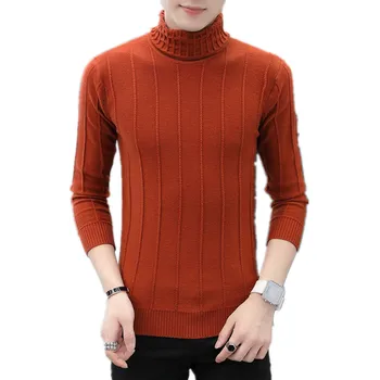 Winter Thick Warm Stripe Cashmere Sweater Men Double collar Turtleneck Mens Sweaters Slim Fit Pullover Classic Wool Knitwear
Winter Thick Warm Stripe Cashmere Sweater Men Double collar Turtleneck Mens Sweaters Slim Fit Pullover Classic Wool Knitwear