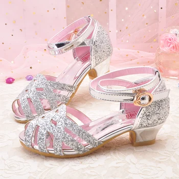 2019 Summer Girls High Heel Sandals Kids Glitter Leather Student Princess Shoes Children Crystal Party Banquet Wedding Sandals
2019 Summer Girls High Heel Sandals Kids Glitter Leather Student Princess Shoes Children Crystal Party Banquet Wedding Sandals