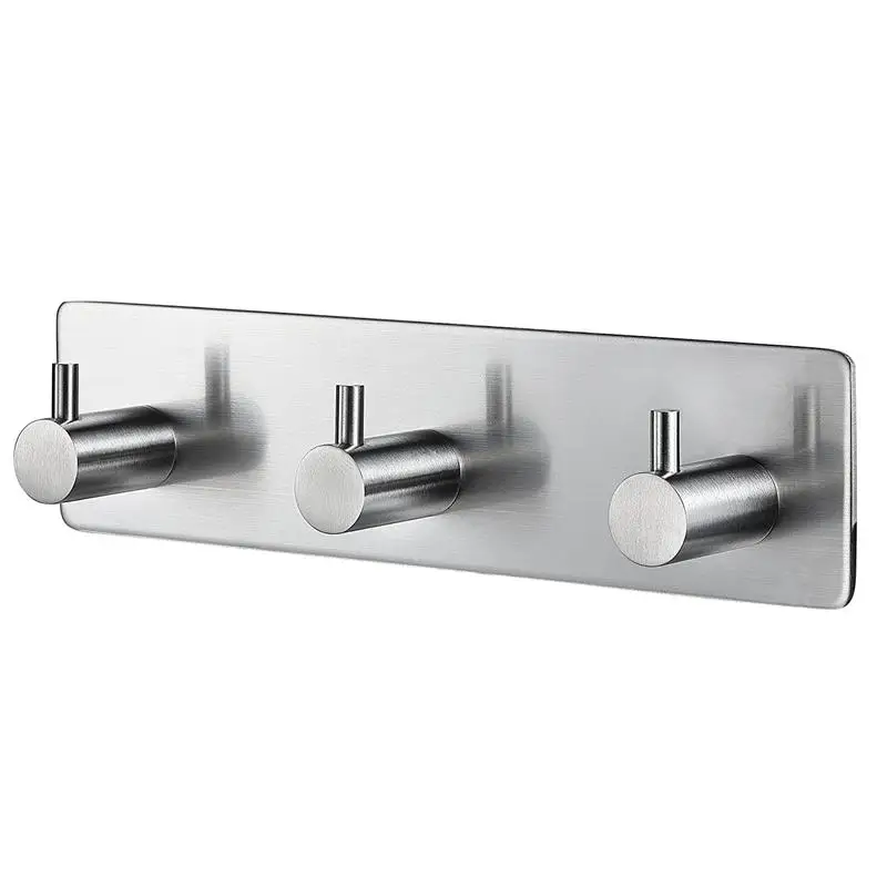 Stainless Steel Hooks Hanger Key Purse Hooks Self Adhesive Heavy Duty Coat Hanger Robe Towel Hook 3-Hook Bathroom Wall Mounted
Stainless Steel Hooks Hanger Key Purse Hooks Self Adhesive Heavy Duty Coat Hanger Robe Towel Hook 3-Hook Bathroom Wall Mounted