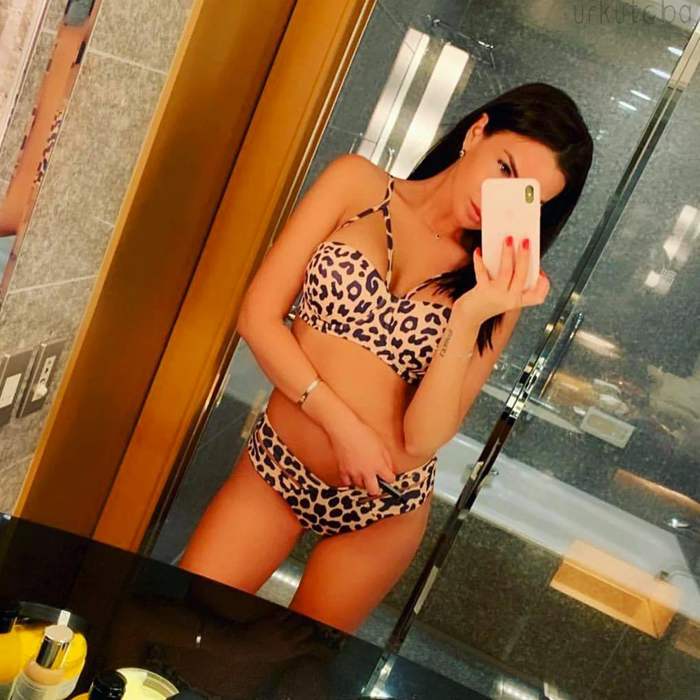 Summer Swimwear Women Leopard Print High Waisted Padded Bikini Set Low Waist Swimsuit Bathing Suit
Summer Swimwear Women Leopard Print High Waisted Padded Bikini Set Low Waist Swimsuit Bathing Suit