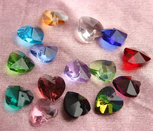 100Pcs/Lot 14mm Mix Color Crystal Glass Heart Beads,DIY Heart Beads With Hole jy157
100Pcs/Lot 14mm Mix Color Crystal Glass Heart Beads,DIY Heart Beads With Hole jy157