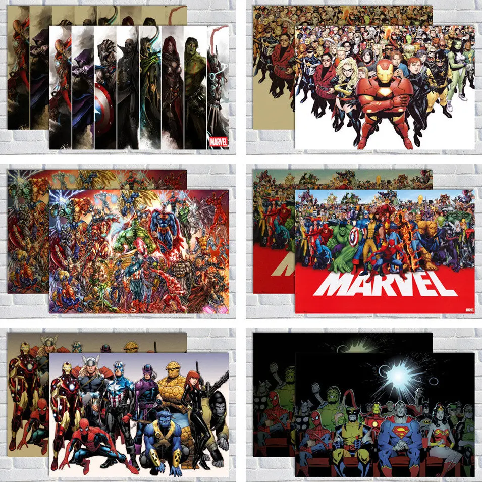 MARVEL DC /kraft paper/Wall stickers/cafe bar poster/Retro Poster/decorative painting
MARVEL DC /kraft paper/Wall stickers/cafe bar poster/Retro Poster/decorative painting