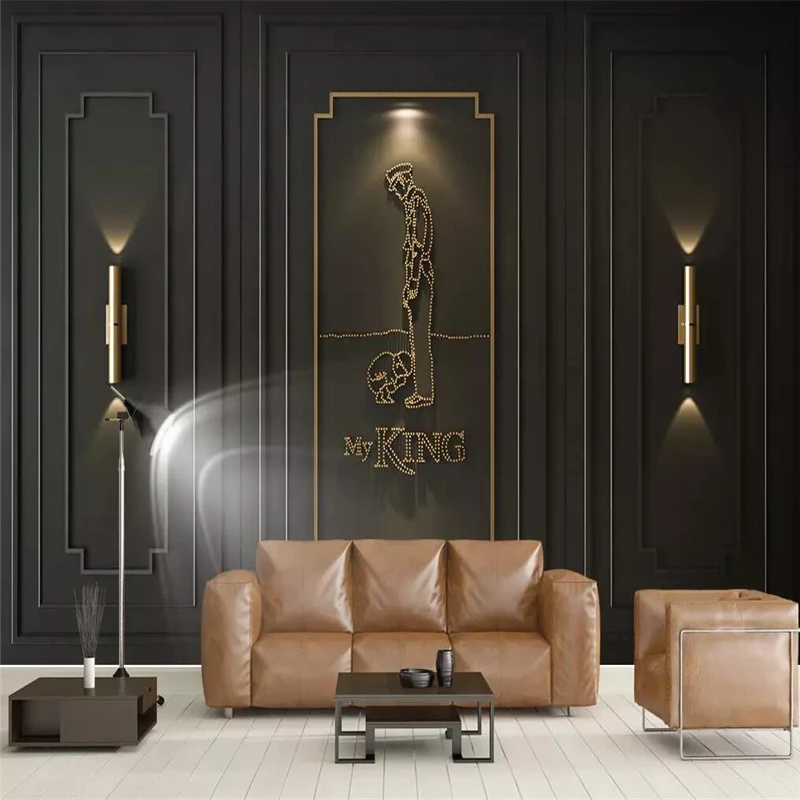 Decorative Wallpaper Black European-style Gold Abstract Frame Wall Relief Three-dimensional Murals
Decorative Wallpaper Black European-style Gold Abstract Frame Wall Relief Three-dimensional Murals
