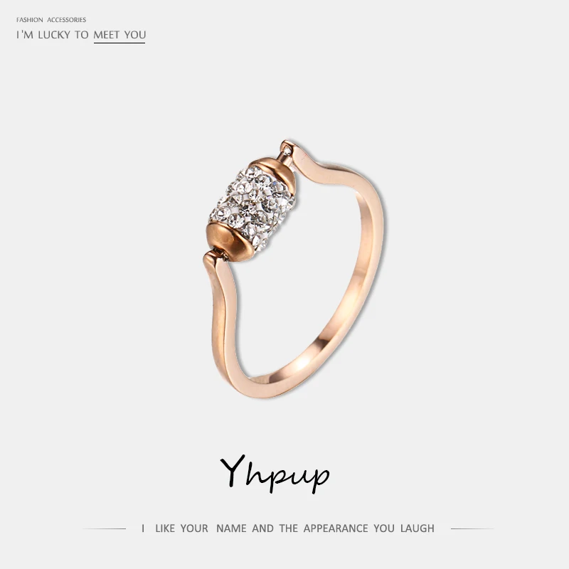 Yhpup Trendy Classic Can Be Rotated Rhinestone Crystal Beautiful Woman Ring 316L Stainless Steel Brand Ring Jewelry For Women
Yhpup Trendy Classic Can Be Rotated Rhinestone Crystal Beautiful Woman Ring 316L Stainless Steel Brand Ring Jewelry For Women
