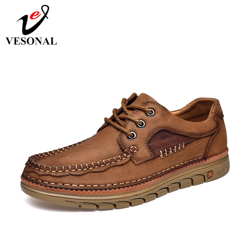 VESONAL 2019 Autumn classic Genuine Leather Sneakers Men Shoes Loafers Casual Soft Comfortable Male outdoor Footwear
VESONAL 2019 Autumn classic Genuine Leather Sneakers Men Shoes Loafers Casual Soft Comfortable Male outdoor Footwear