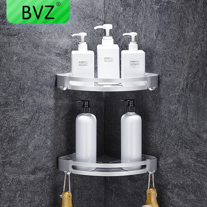 BVZ Space Aluminum Bathroom Shelf Black corner Shelves shower basket Kitchen storage Bath Shampoo Holder Bathroom Accessories
BVZ Space Aluminum Bathroom Shelf Black corner Shelves shower basket Kitchen storage Bath Shampoo Holder Bathroom Accessories