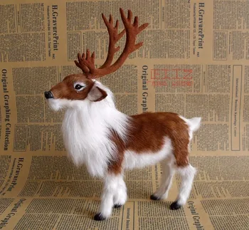 27x22x7cm Reindeer toy Christmas deer model polyethylene & furs resin handicraft,decoration baby toy Christmas gift A677
27x22x7cm Reindeer toy Christmas deer model polyethylene & furs resin handicraft,decoration baby toy Christmas gift A677