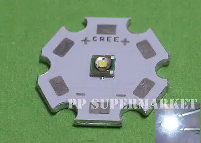5 шт. CREE XPE XP-E светодиодный R3 3W White 6000-6500K с 20-миллиметровой звездной печатной платой