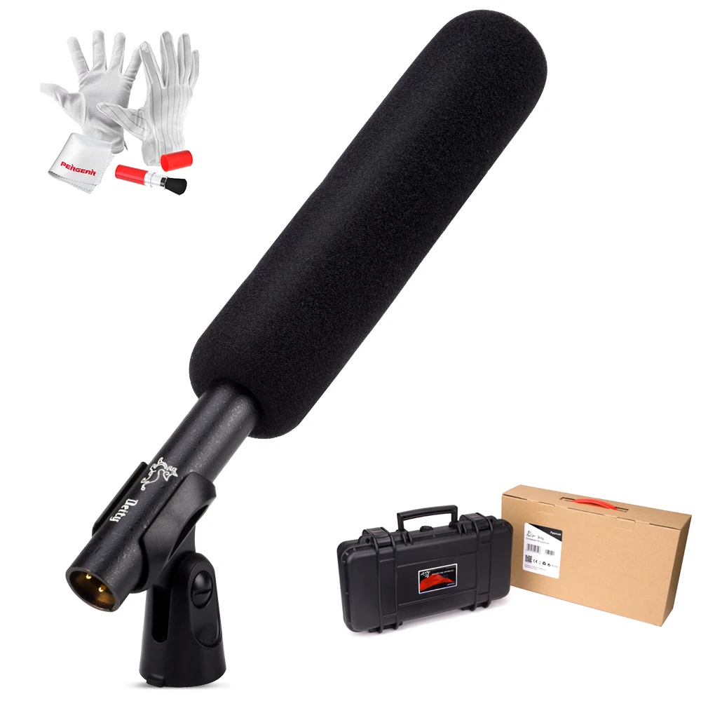 Aputure Deity Super-Cardioid Condenser Shotgun Video Microphone with Windscreen Waterproof Safe Case for Canon Nikon Sony Camera
Aputure Deity Super-Cardioid Condenser Shotgun Video Microphone with Windscreen Waterproof Safe Case for Canon Nikon Sony Camera